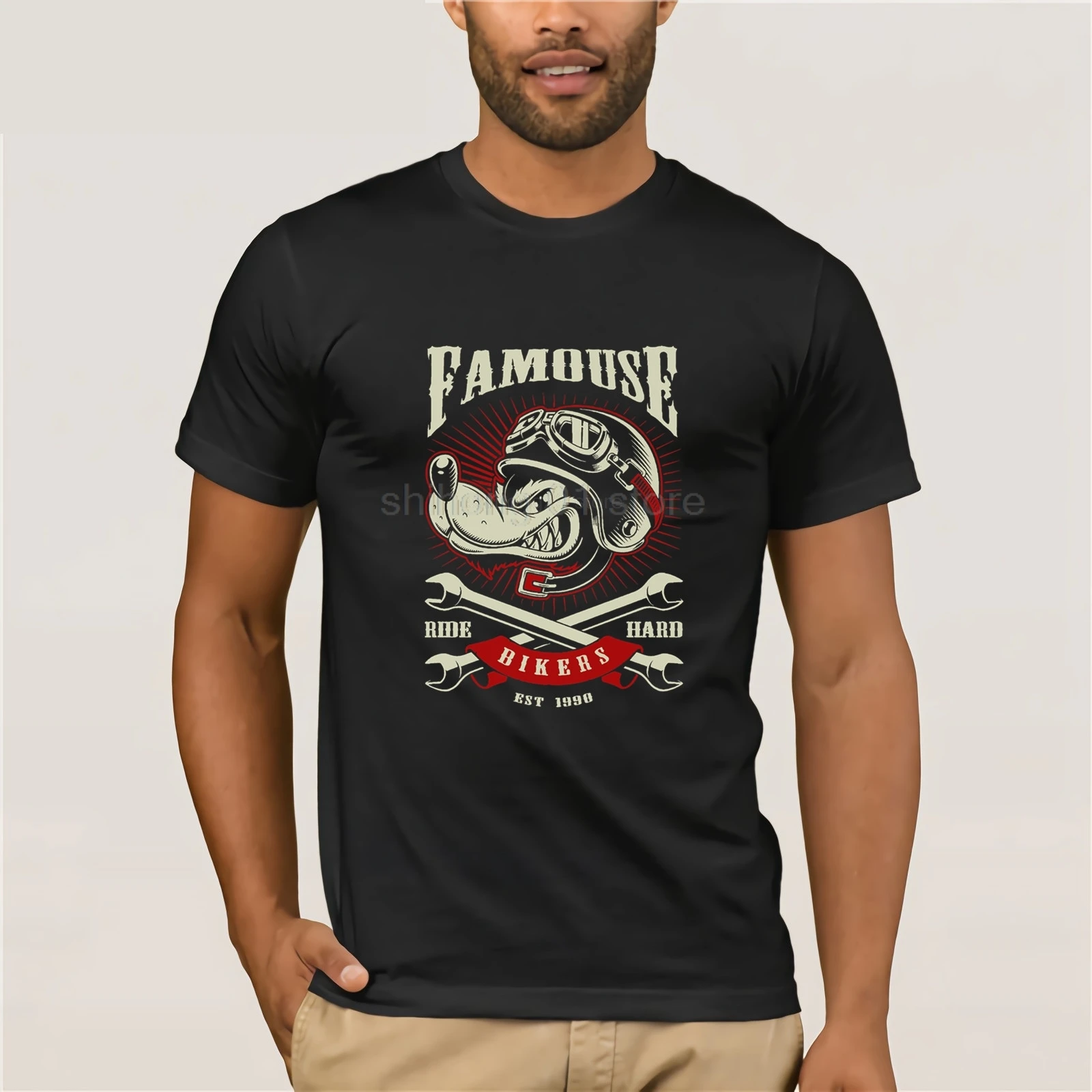 Best Motorrad Tattoo Biker Totenkopf Rockabilly Skull Rocker Yakuza Usa V8 2019 Creative Novelty Summer Style Cotton Order T Shirts