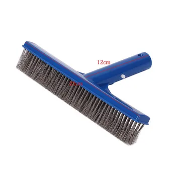 

10 Inch Wide Swimming Pool Spa Algae Brush with Stainless Steel Bristles Hogard