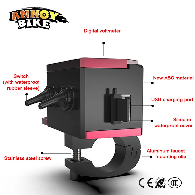 Многофункциональный NCN Зарядное устройство USB Электрический велосипед цифровой вольтметр аксессуары для электровелосипедов Bicicleta бикини Электрический скутер