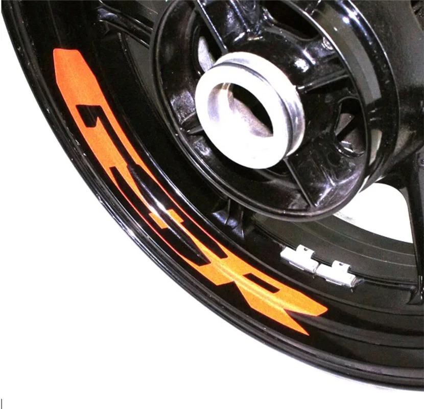 Motorcycle Wheel Sticker Decal Reflective Rim Bike Motorcycle Suitable