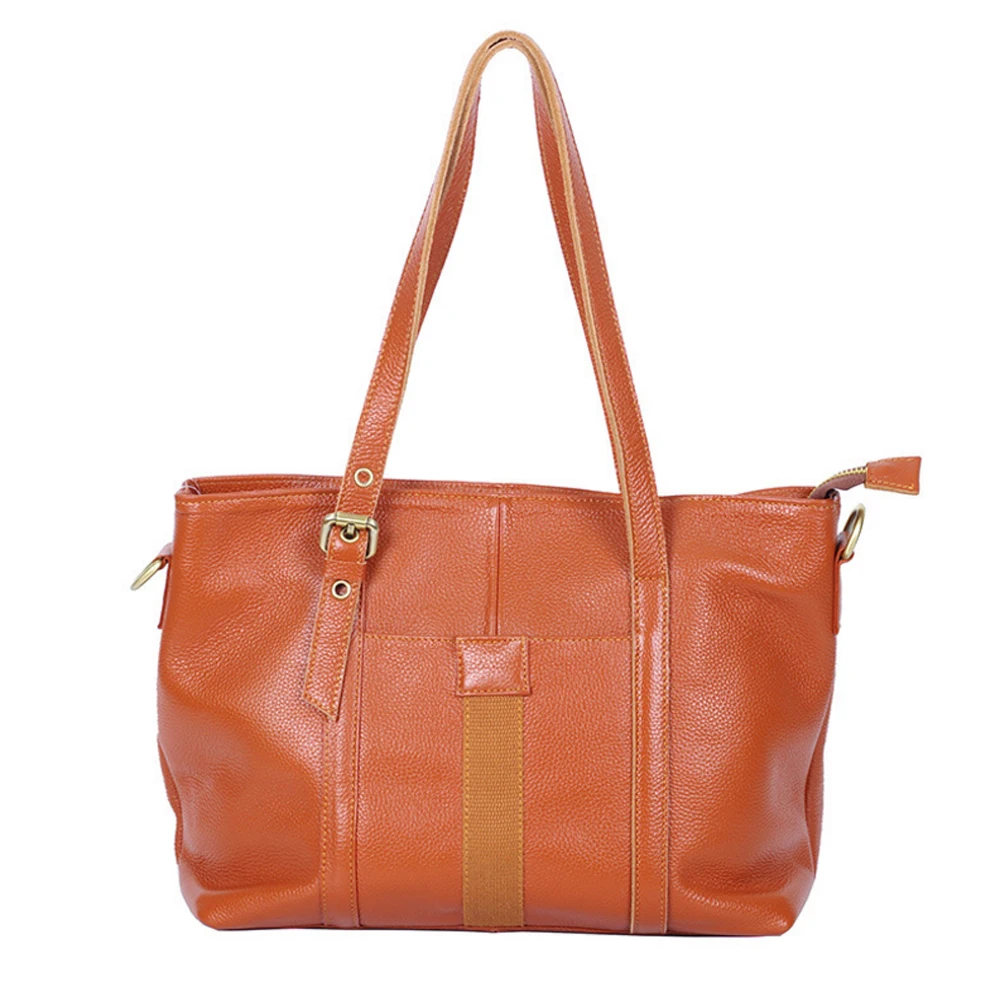 En Lady Cuir Voyage Étanche Sacs De Nouvelles Main Femmes Postier À Orange Mode 2018 Femelle Bandoulière Véritable Grande Capacité qPERt