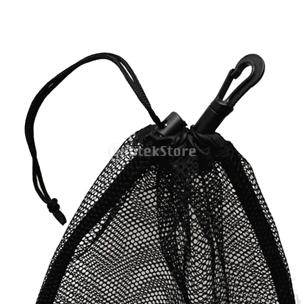 Multi Purpose 20x24cm Drawstring Mesh Gear Bag for Golf Tennis Balls/ Snorkel Dive Mask/ Surface Marker Scuba Diving Accessories