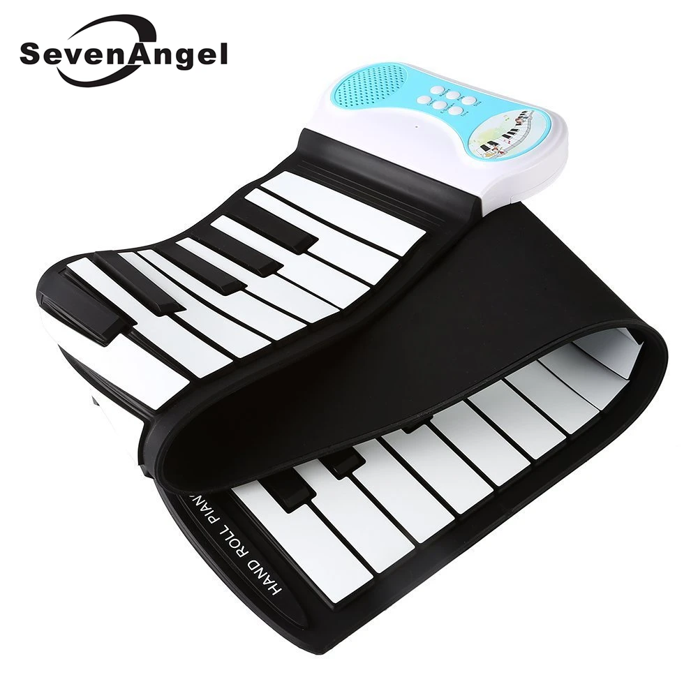 SevenAngel Hot selling 49 Keys Flexible Silicon Roll Up Piano