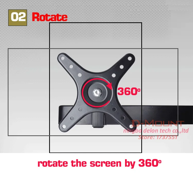 С большим основанием 10-2" шестиэкранное настольное крепление для ЖК ...