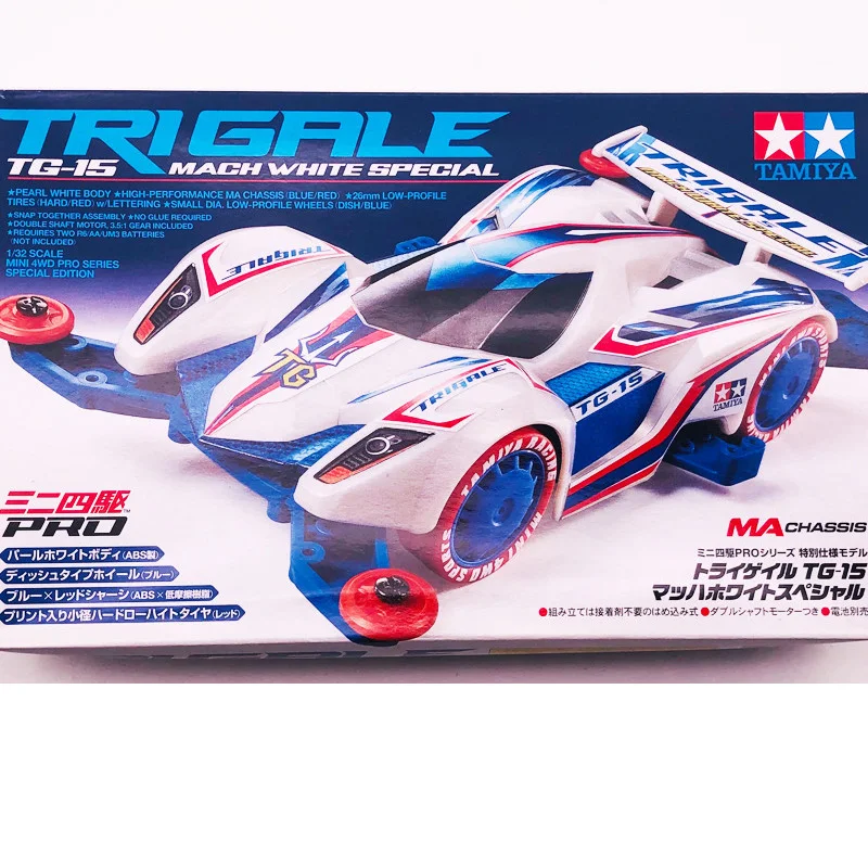 Оригинальный tamiya 92337 TRIGALE TG-15 MACH белый специальный MS шасси 1/32 масштаб мини 4wd