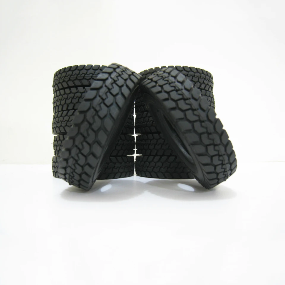 

1:14 Tractor Truck Trailer Climbing Car Rubber Tyres 4 pcs without foam wheel for Tamiya