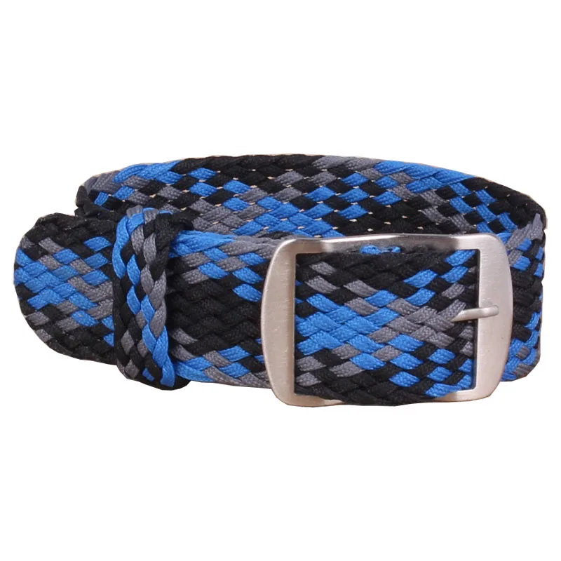 

Watch 20 mm Blue Grey Sports nato fabric Nylon Perlon watchband Strap Accessories Bands Buckle Woven belt 20mm