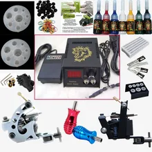 Профессиональный комплект тату-машинки электрический пистолет шаблон Крюк татуировки иглы тату оборудование поставка инструменты красоты
