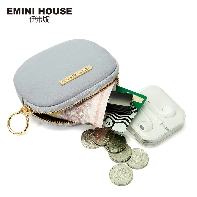 EMINI HOUSE натуральная кожа милый кошелек для монет много цветов на выбор мини женщин
