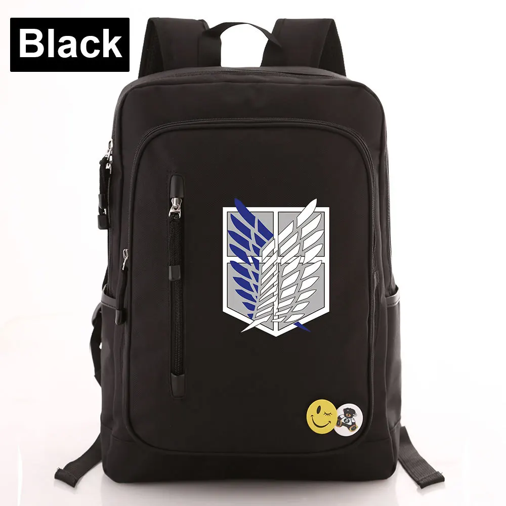 Атака на Титанов Крылья Свободы рюкзак сумка карман на молнии для мужчин и женщин студенческий Рюкзак Школьная дорожная сумка для ноутбука значок Mochila - Цвет: Style 8