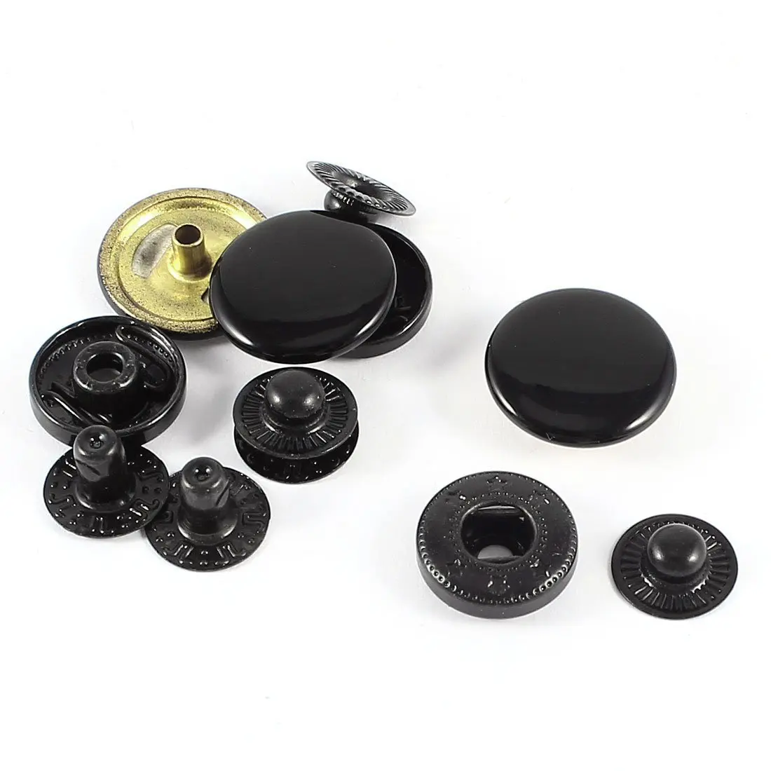 

Snap Fasteners Press Studs Poppers Sewing Leather Buttons 17mm 3 Sets