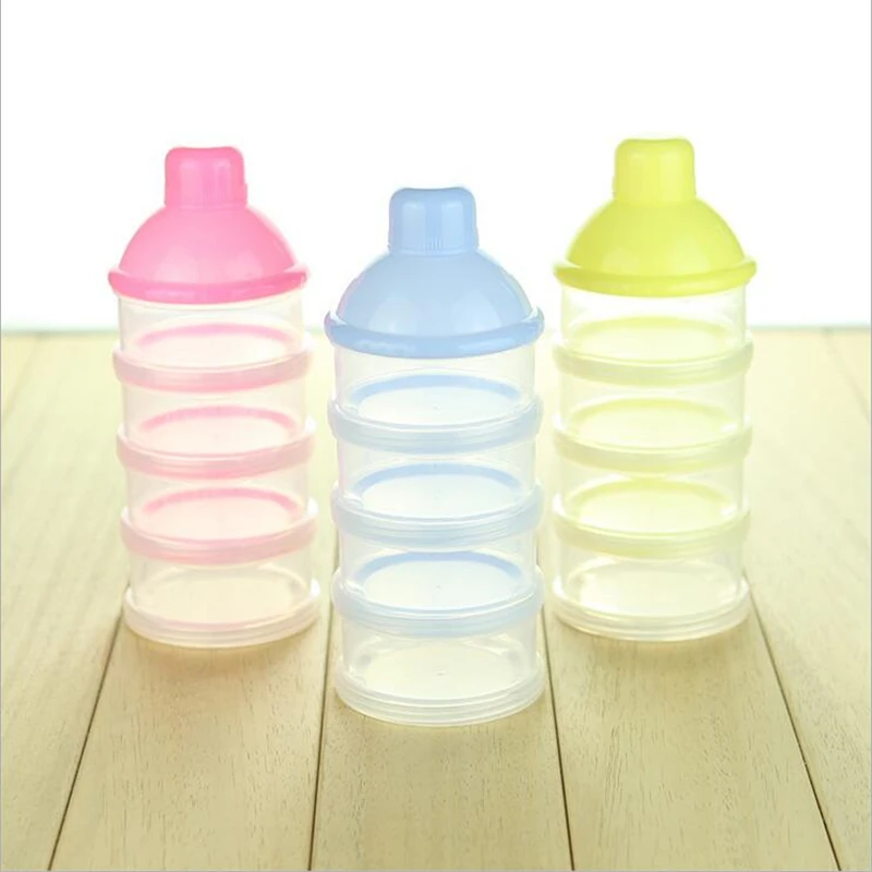 3-4-5 Cell Baby Infant Storage Box Food Milk Feeding Powder Dispenser Container Suitable Travel 1Pcs