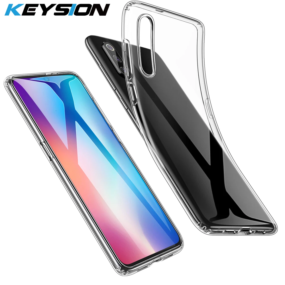 

KEYSION Case for Xiaomi Mi 9 Soft TPU Transparent Cover Luxury Ultra Thin Bumper Case for Xiaomi Mi 9 Anti-Knock Case for Mi 9