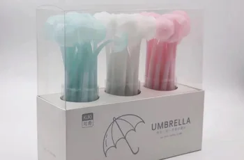 

creative korea Umbrella gel pen cartoon stationery prize kawaii student pen office write sign pen black neutral pen 48pc/lot