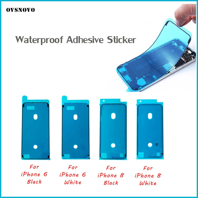 

10pcs Waterproof Adhesive Sticker For iPhone 6S 7 8 plus X XS MAX XR Waterproof Frame LCD Screen Bezel Seal Tape 3M Pre-Cut Glue