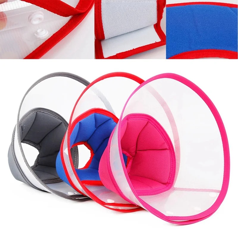 

Pet Cat Dog E-collar Oxford Cloth Preventing Licking Wound Collar Pet Cat Dog Health Care Elizabeth Protective Recovery Collar