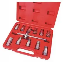 2016 de Alta Qualidade Profissional 12 pcs parafuso conjunto chave de soquete conjunto de ferramentas de reparo Do Carro óleo do carro grátis opcional