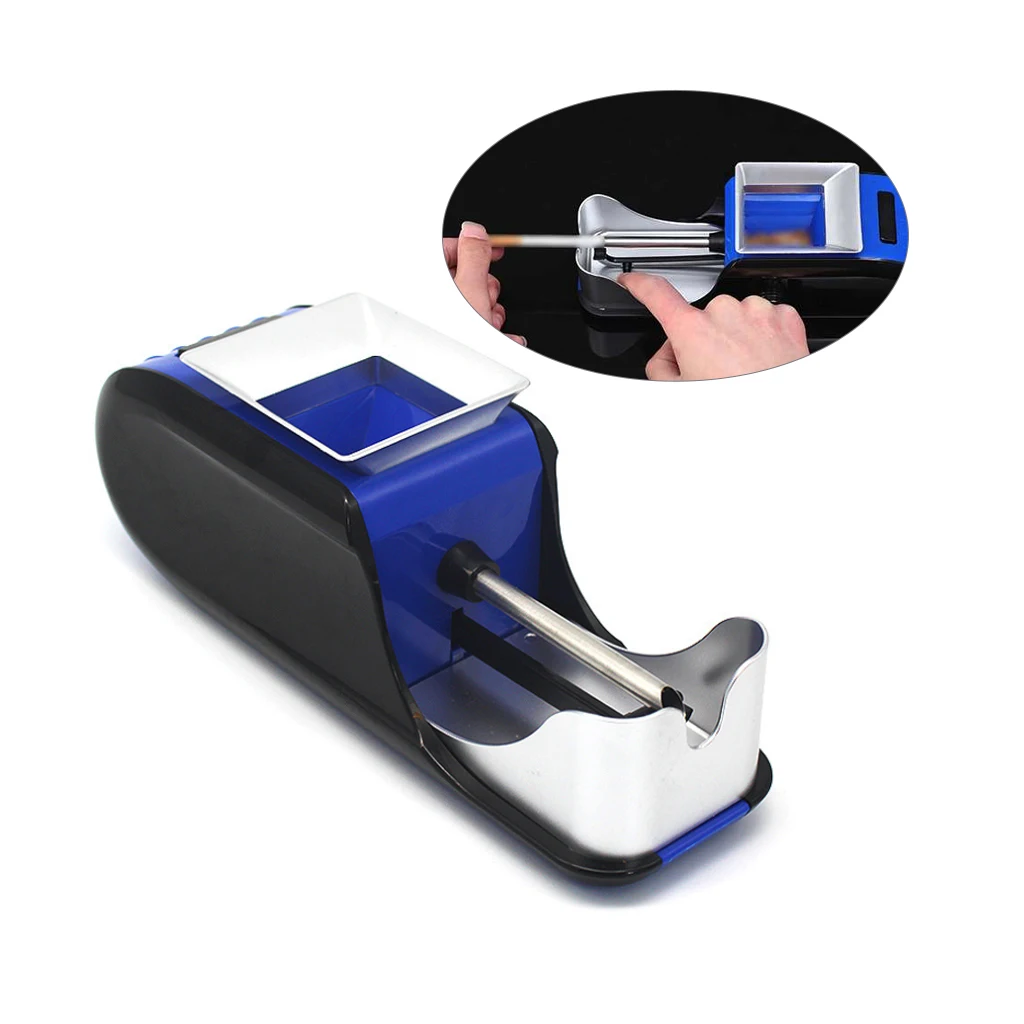 

New Electric Automatic Cigarette Rolling Machine Cigarette Roller Tobacco Injector Durable Rolling Making Machine Blue/Red J16