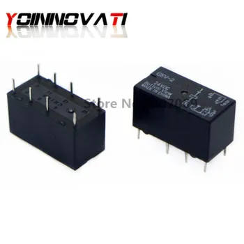 

50PCS Relay G5V-2 G5V-2-24V 24VDC G5V-2-DC24V G5V-2-24VDC DC24V 2A DIP8 Electromagnetic Relay 24V DC Low Power Sealed