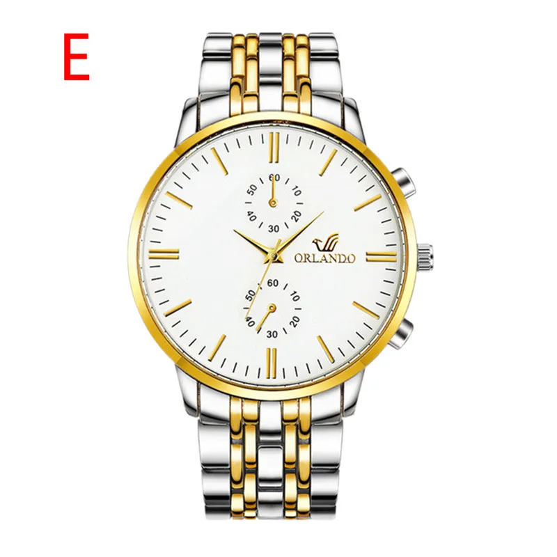 Роскошные мужские кварцевые часы для бизнеса золотистый, серебристый, простой кварцевый черный круглый циферблат золотые наручные часы из нержавеющей стали