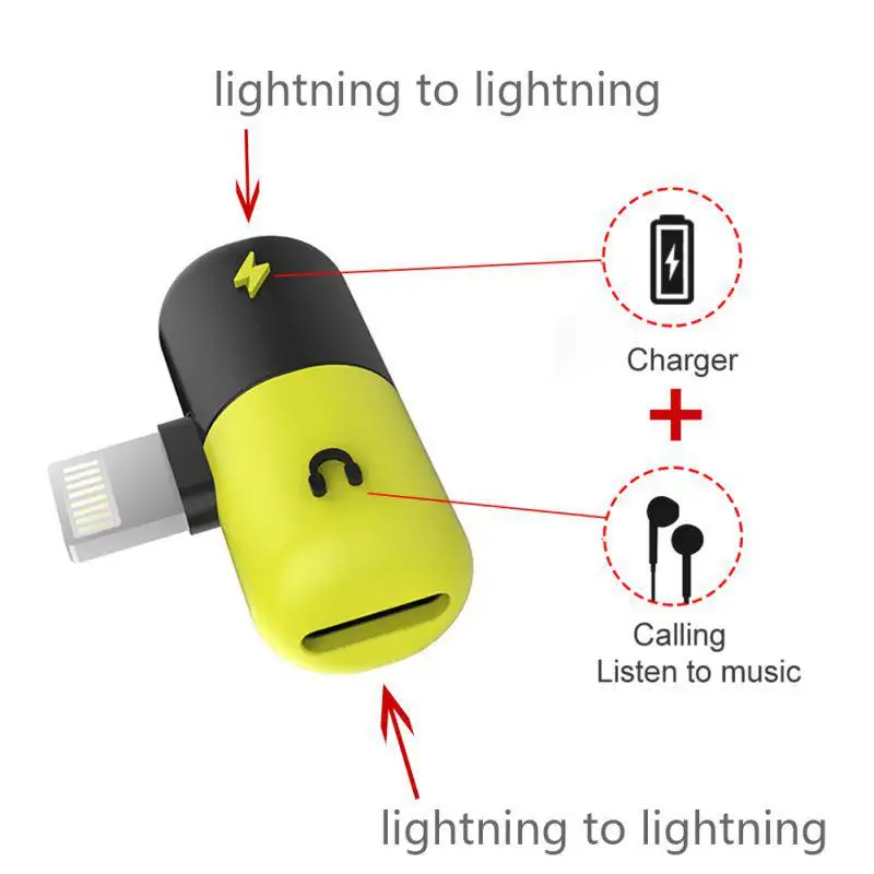 Зарядка/аудио 2 в 1 кабель с переходником для зарядного устройства для Lightning Jack для наушников AUX кабель аудио адаптер для iPhone X 7 8Plus