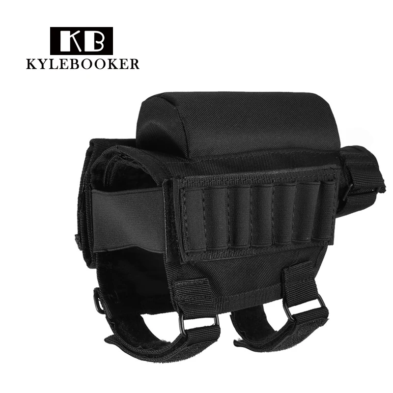 

Portable Adjustable Tactical Buttstock Rifle Cheek Rest Pouch Holder with Ammo Carrier Case Rifle Ammo Round Cartridge Bag