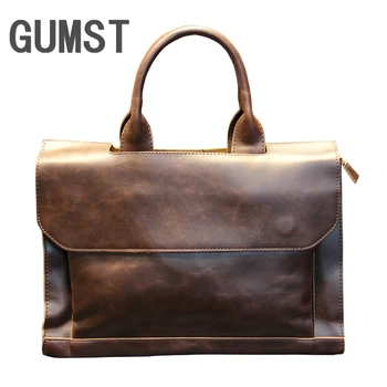 

PU leather vintage men messenger bag Business briefcase High Quality Laptop Handbag Men's Travel Bags