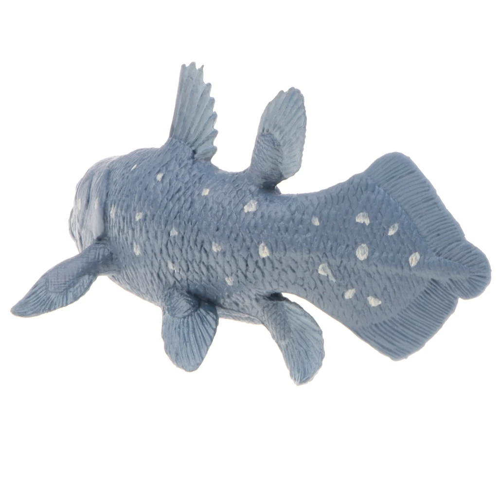 Realistic Marine Fish Model Figurines, 5 Inch Coelacanth Action Figure Toy for Kids, Science Educational Toy	