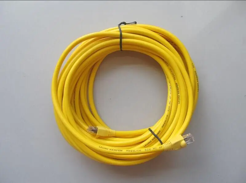 Диагностический кабель для bmw icom a2/next lan кабель для icom сетевой кабель лучшая цена 10 м желтый