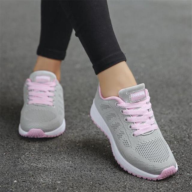 loafer women sneakers 2022 fashion breathable lace up flats shoes casual shoes woman sneakers Frauen Turnschuhe