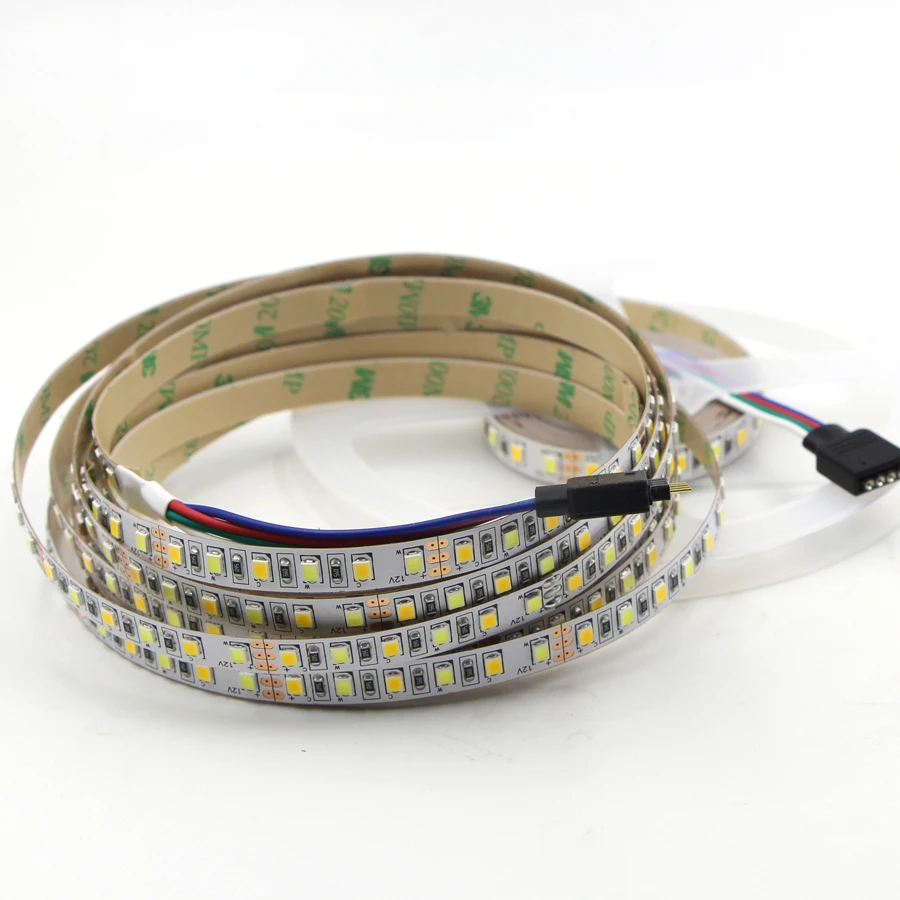 5 м двухцветная 5050 2835 3014 SMD 300 600 Светодиодная лента CW/WW цветовая температура