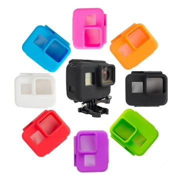 

2017 Protective Case GoPro 5 Camera Accessories Soft Rubber Silicone silica ge Shell Protector Housing For Go pro Hero 5 8 color