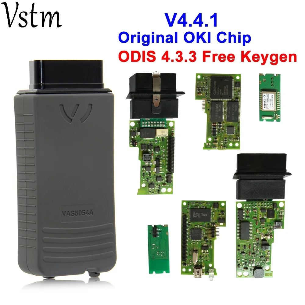 

VAS5054 OKI chips Keygen VAS5054A Bluetooth AMB2300 ODIS V4.4.10 For V-W/AUDI/SKODA/SEAT VAS 5054A VAS6154 WIFI UDS For VAG