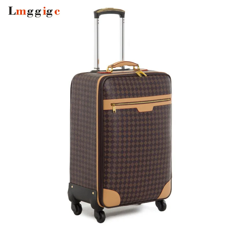 

PU leather Rolling Luggage bag,Rolling Travel Suitcase,High quality Box,Wheel Trolley ,New Carry-On,Fashion Case