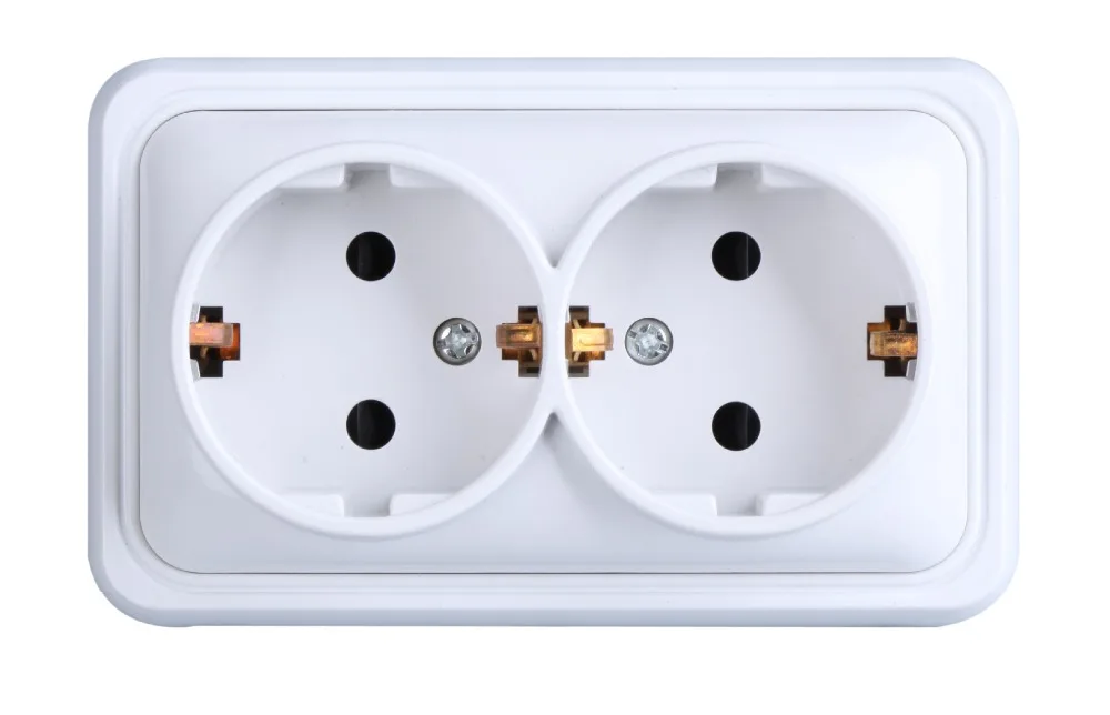 

European (German) double insert power socket