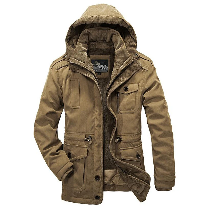 Winter Jacket Men Thickening Casual Cotton Padded Jackets Fashion Warm ...