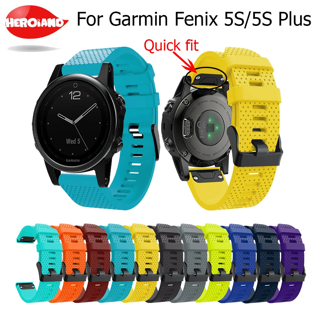 

Silicagel Soft Band Strap Watchband Bracelet Wrist Strap for Garmin Fenix 5S Replacement Silicone Wrist Band for fenix 5s PLus