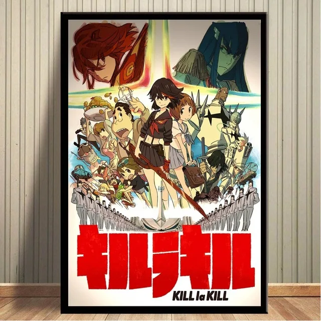 Картины на холсте, украшение дома, настенная живопись, искусство Kill LA Kill, аниме, HD Печатный, скандинавский креативный плакат, модульный для гостиной - Цвет: BO LXR1704-01