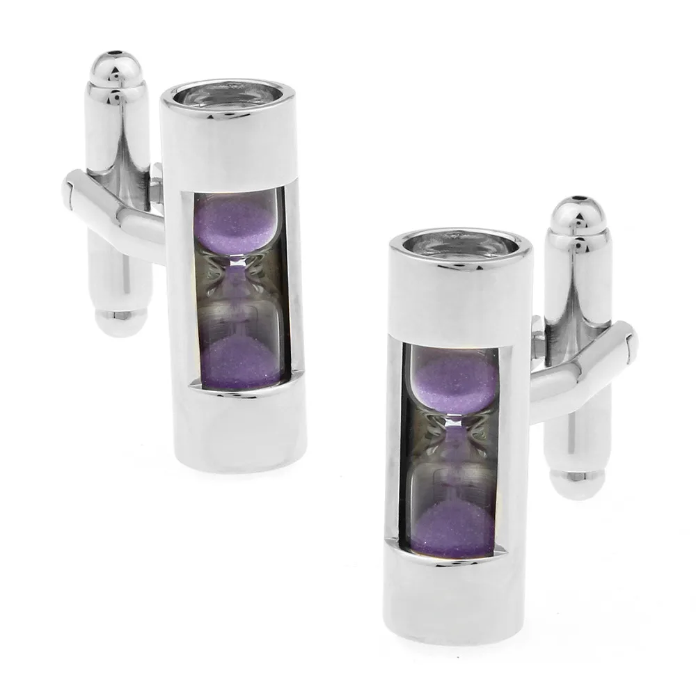 Mens Wedding Cufflinks Novelty Hourglass & Clean Cloth 170374in Tie