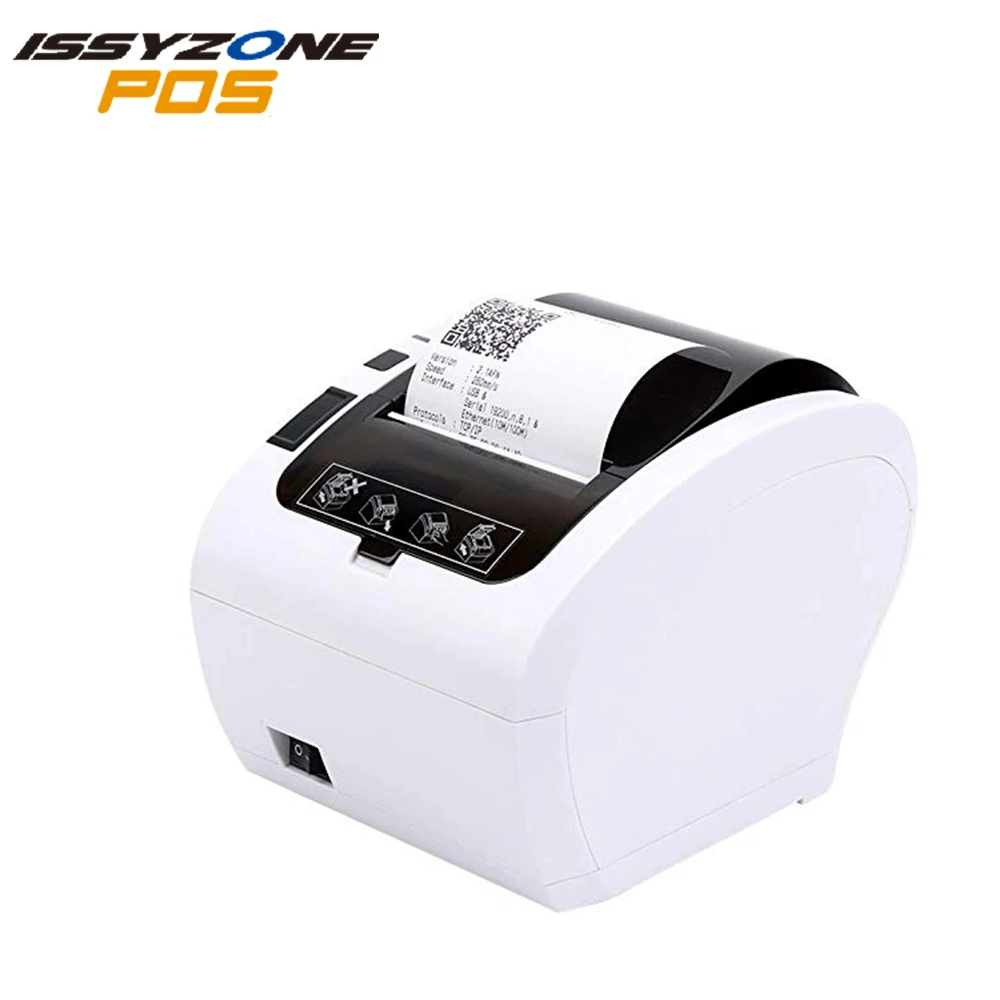 

Issyzonepos 80mm Thermal Printer Receipt Barcode Auto Cutter Restaurant Mall Kitchen Hotel Monitor Queue Indicator Windows