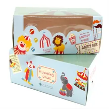 Упаковка для хлебобулочных изделий бумажная коробка, печатная бумажная коробка для выпечки С Вырезанным окном, пирожное Маффин коробка 20 шт Самая низкая цена