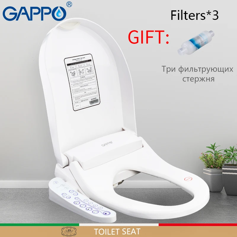 GAPPO Toilet Seats Smart bidet Toilet seats Intelligent clean dry toilet Cover Washlet Elongated Bidet Lid Cover Heated sits цена GAPPO Toilet Seats Smart bidet Toilet seats Intelligent clean dry toilet Cover Washlet Elongated Bidet Lid Cover Heated sits цены онлайн