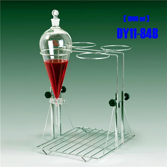 

Stainless Steel Separating Funnel Stand For 1000ml Separating Funnel 4Holes ,Stand Can Go Up And Down,No Funnel Included