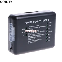 Черный/синий PC 20 24 Pin PSU ATX SATA HD Тестер питания 07NOV