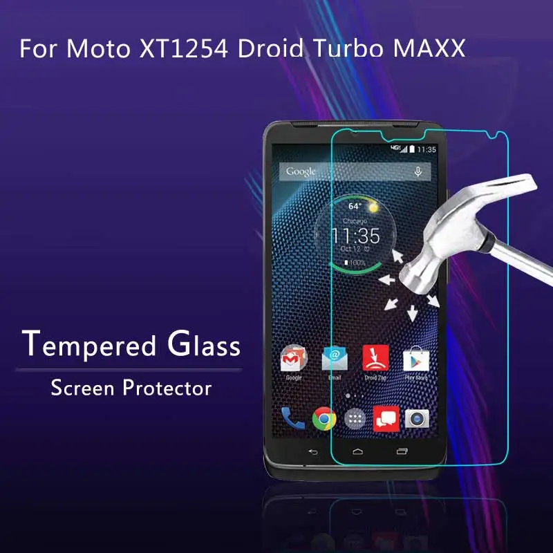 Закаленное Стекло Экран протектор Плёнки для Мото Droid Turbo Maxx xt1254 защитный 9 H 2.5D с