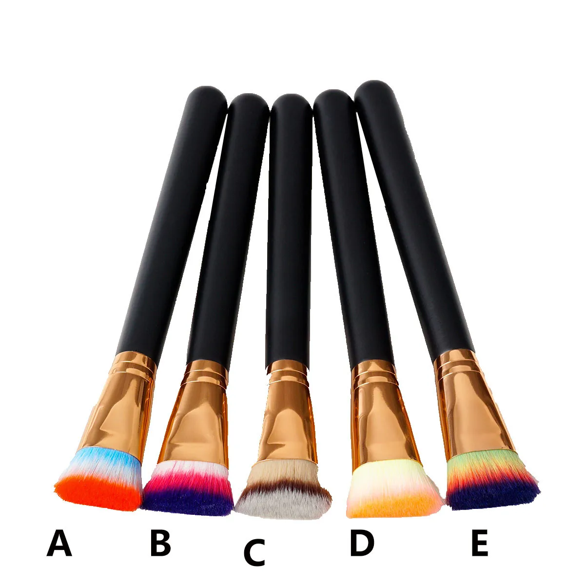 

2019 hot 5 Color Cosmetic Makeup Brush Lip Makeup Brush Eyeshadow Brush Cosmetic Makeup Brush Sets Tools professional cosmetics