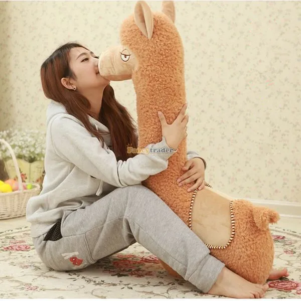 Fancytrader 2015 New 39'' / 100cm Giant Super Lovely Stuffed Soft Plush Alpaca Toy, Nice Gift For Kids, Free Shipping FT50292 Fancytrader 2015 New 39'' / 100cm Giant Super Lovely Stuffed Soft Plush Alpaca Toy, Nice Gift For Kids, Free Shipping FT50292