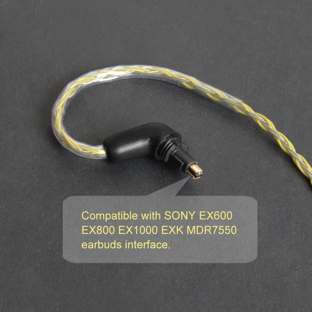 OKCSC EXK1000 наушники обновленные кабели 16 ядер 32AWG 2,5 мм/4,4 мм сбалансированный 3,5 мм аудио разъем для SONY EX600 EX800 EX1000 MDR7550