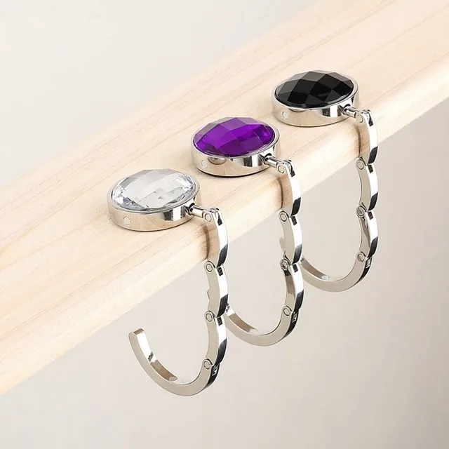 2017 New Arrival Portable Crystal Alloy Purse Holder Handbag Hook 2017 New Arrival Portable Crystal Alloy Purse Holder Handbag Hook Foldable Hangbag Desk Hanger Multiple