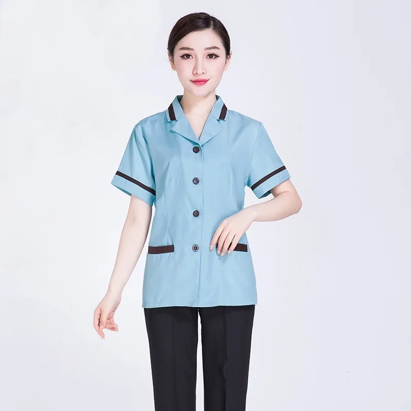 uniformes-de-menage-fournitures-d'hotel-vetements-de-travail-de-demoiselle-uniforme-de-service-de-nettoyage-vetements-de-serveuse-uniforme-de-nettoyeur-d'hotel-dd1074a